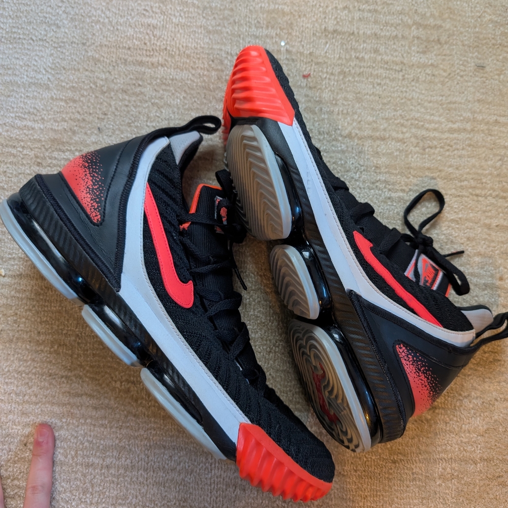 Nike Black and Red Air Max Sneakers